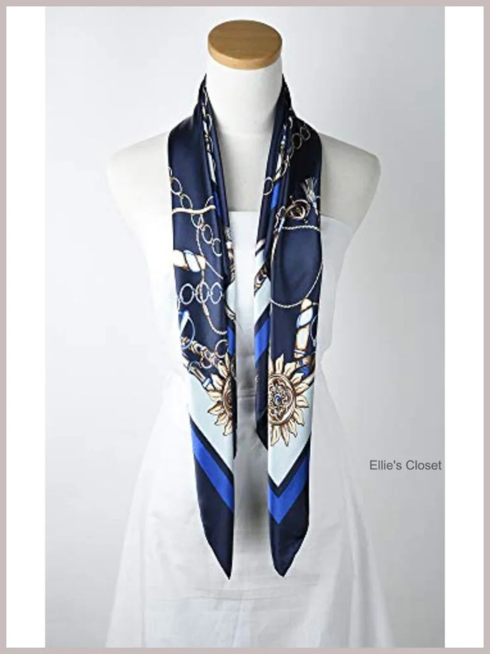 Satin Square Scarf for Women, Silk-Feel Hair Wrap, Large Bandana, Neck Wrap,